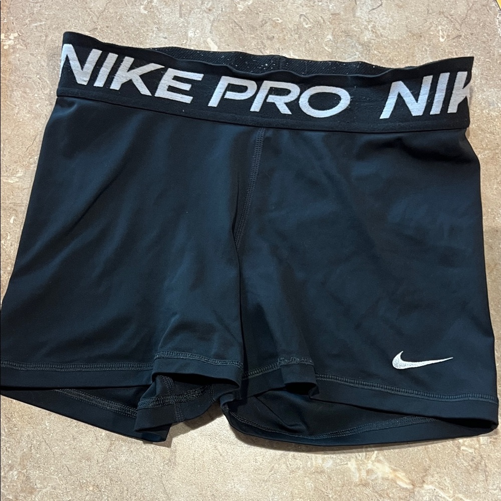Nike Pro Black Athletic Shorts 3 in